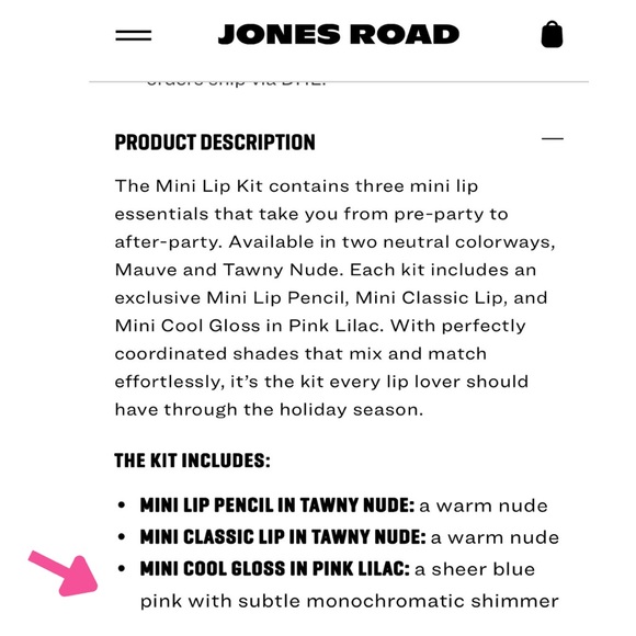 🆕 Jones Road Mini Cool Gloss — Pink Lilac — Limited Edition Mini NWT - Picture 7 of 8
